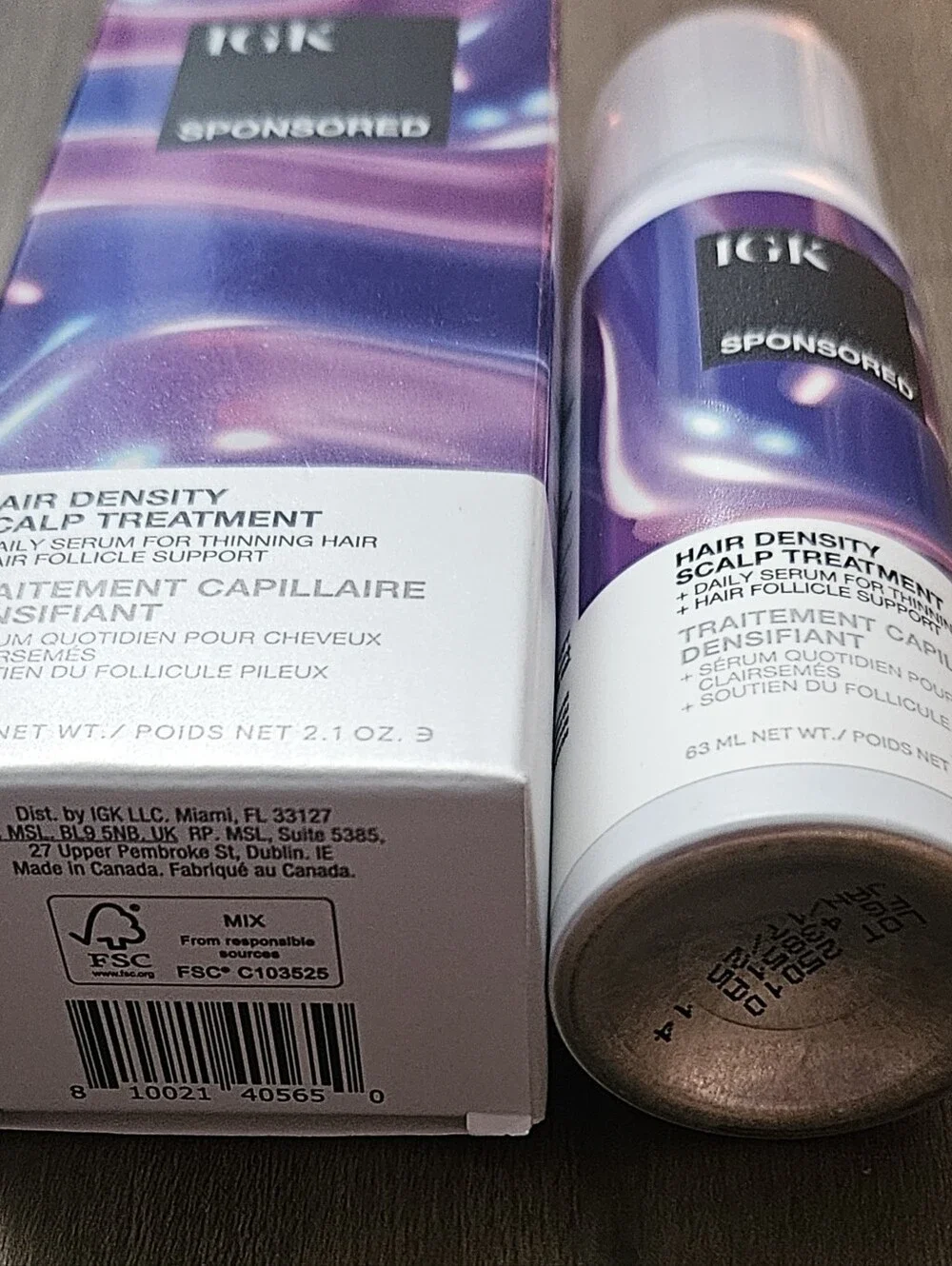 IGK Sponsored Hair Density Serum NEW MSRP $45 2.1oz Hair Growth & Thickness